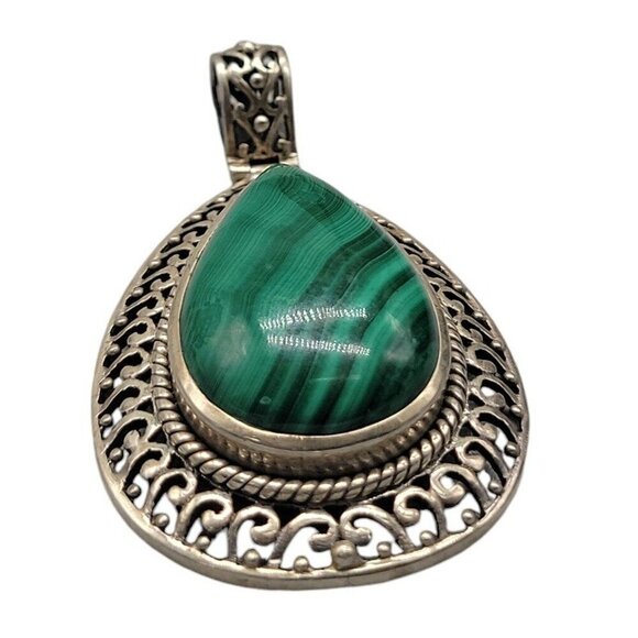 Doug Paulus Sterling Teardrop Pendant DP 925 India Teardrop Shaped - Picture 9 of 16